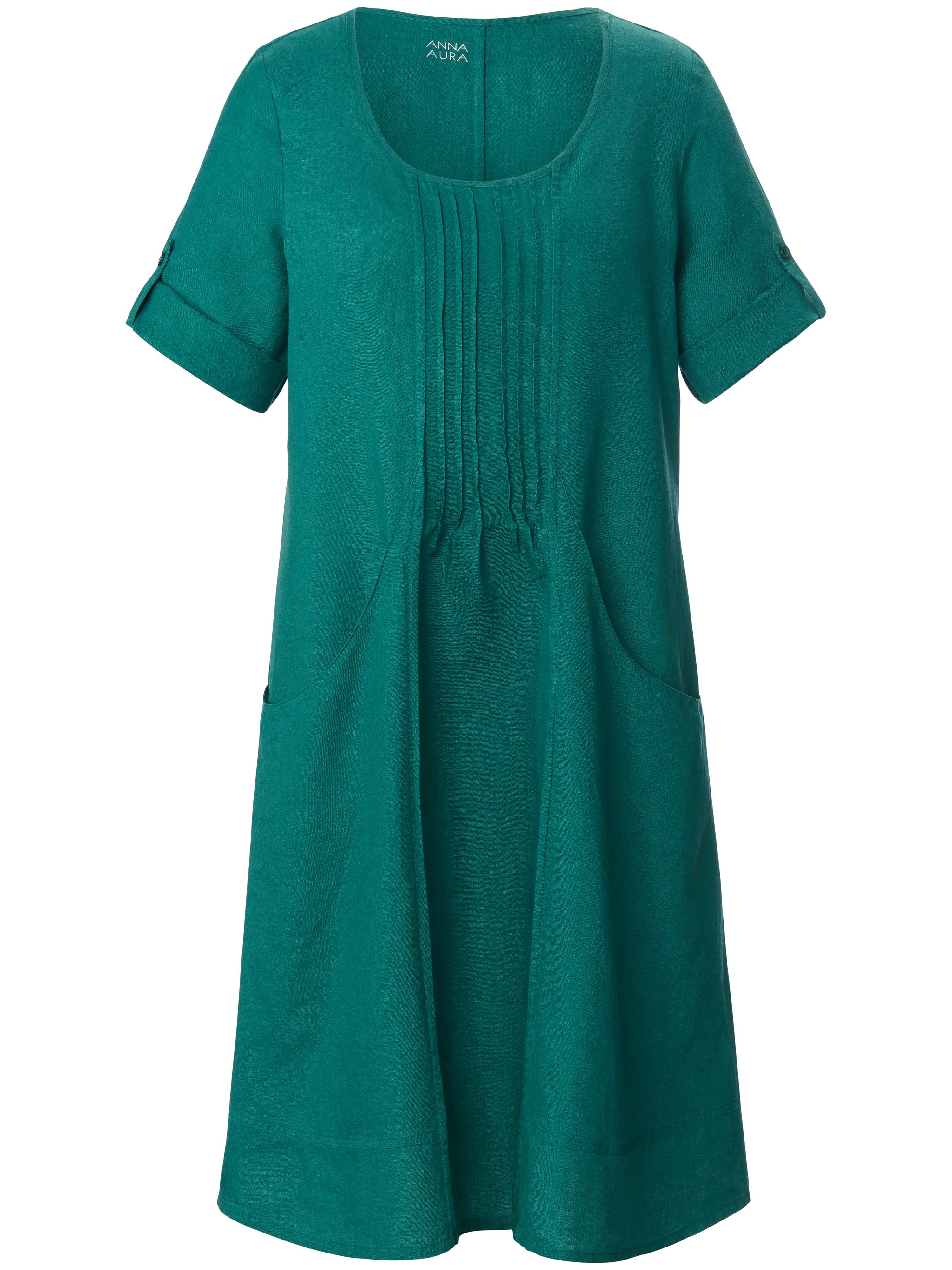 Kleid aus 100% Leinen mit 3/4-Arm
