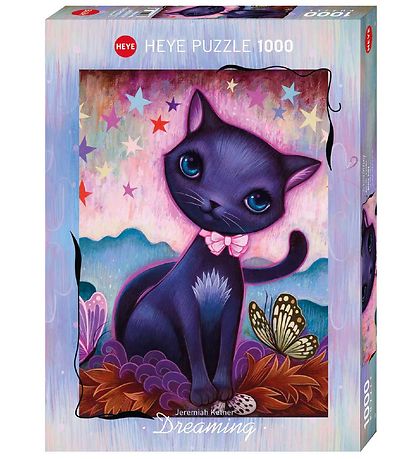 Heye Puzzle Puslespil - Blåck Kitty - 1000 Brikker