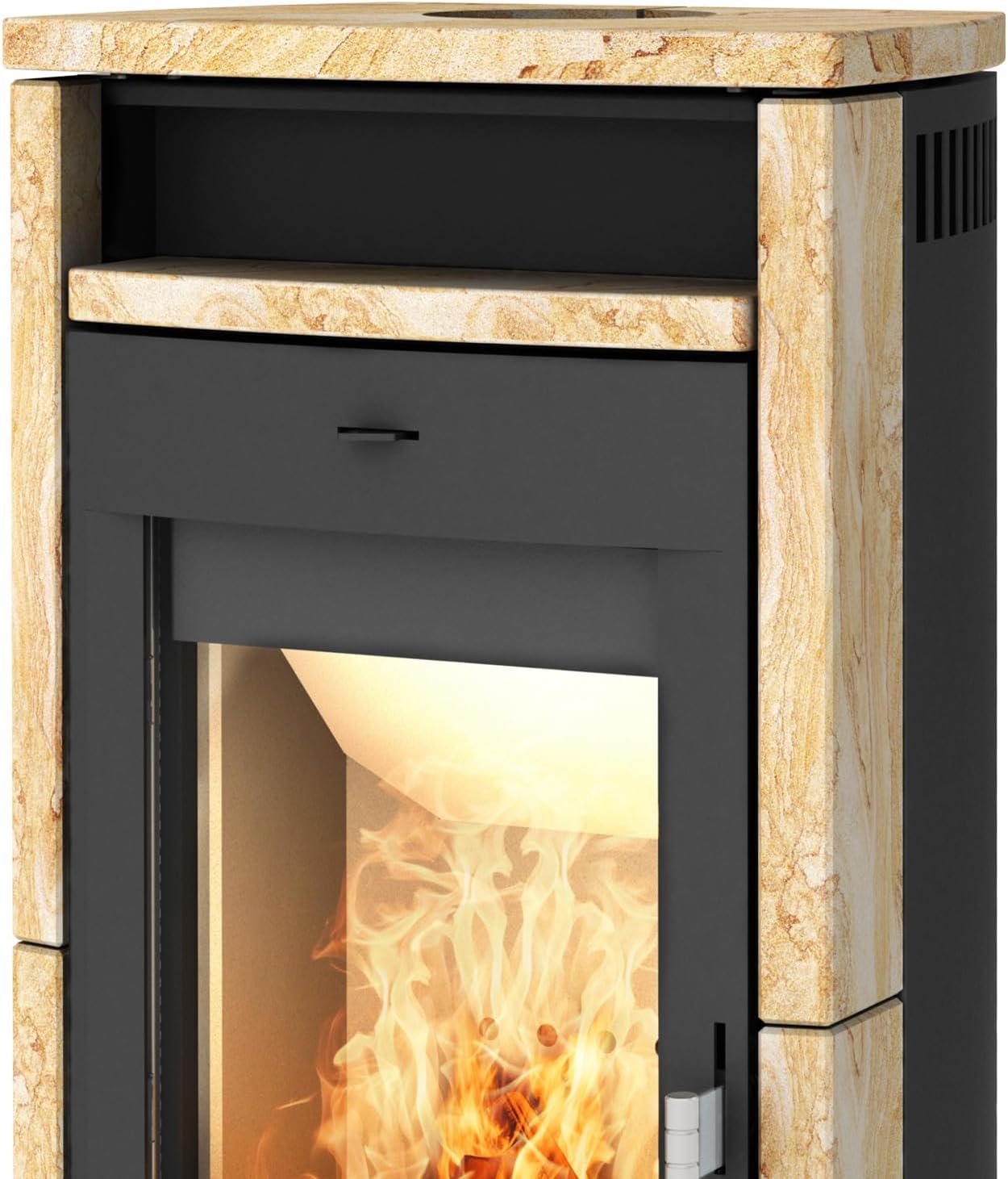 Fireplace E4213 Elite Budapest Kaminofen Sandstein/A+