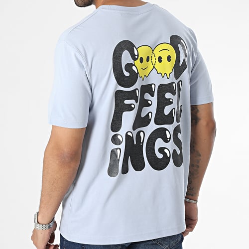 Tee Shirt Oversize Good Feelings Bleu Clair