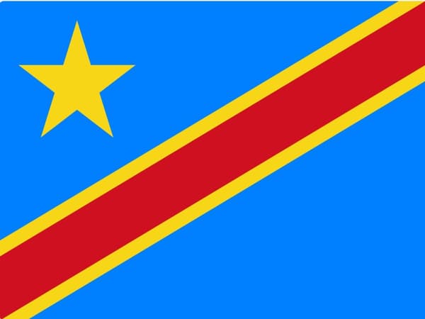 Kongo -Kinshasa flagg