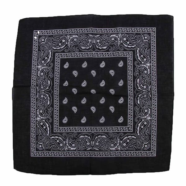 Bandana skjerf sjal snus klut - svart