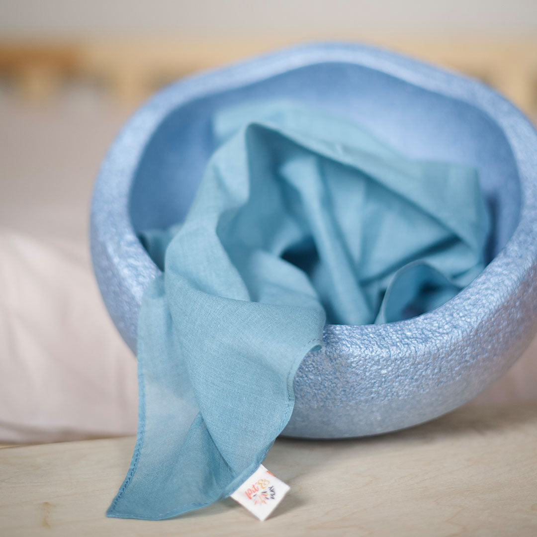 pit and play speeldoek pastel - blauw - 75x75 cm