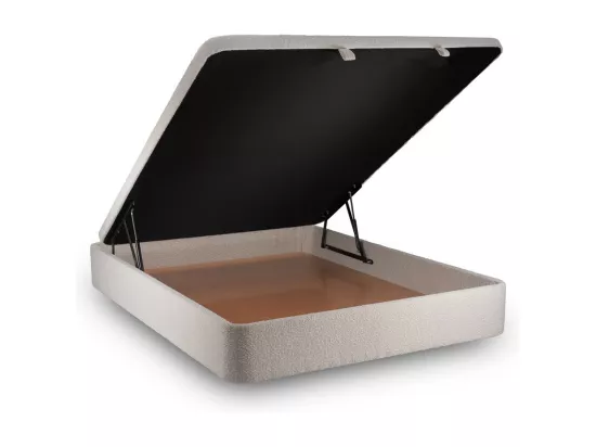 Sommier Coffre Bouclette Beige 140x190 H39cm