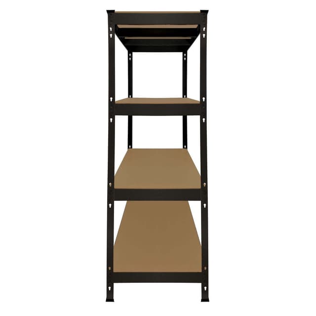 Monster Racking Q-Rax Tung Duty Opbevaringshylde, 160cm B, 60cm D, Sort
