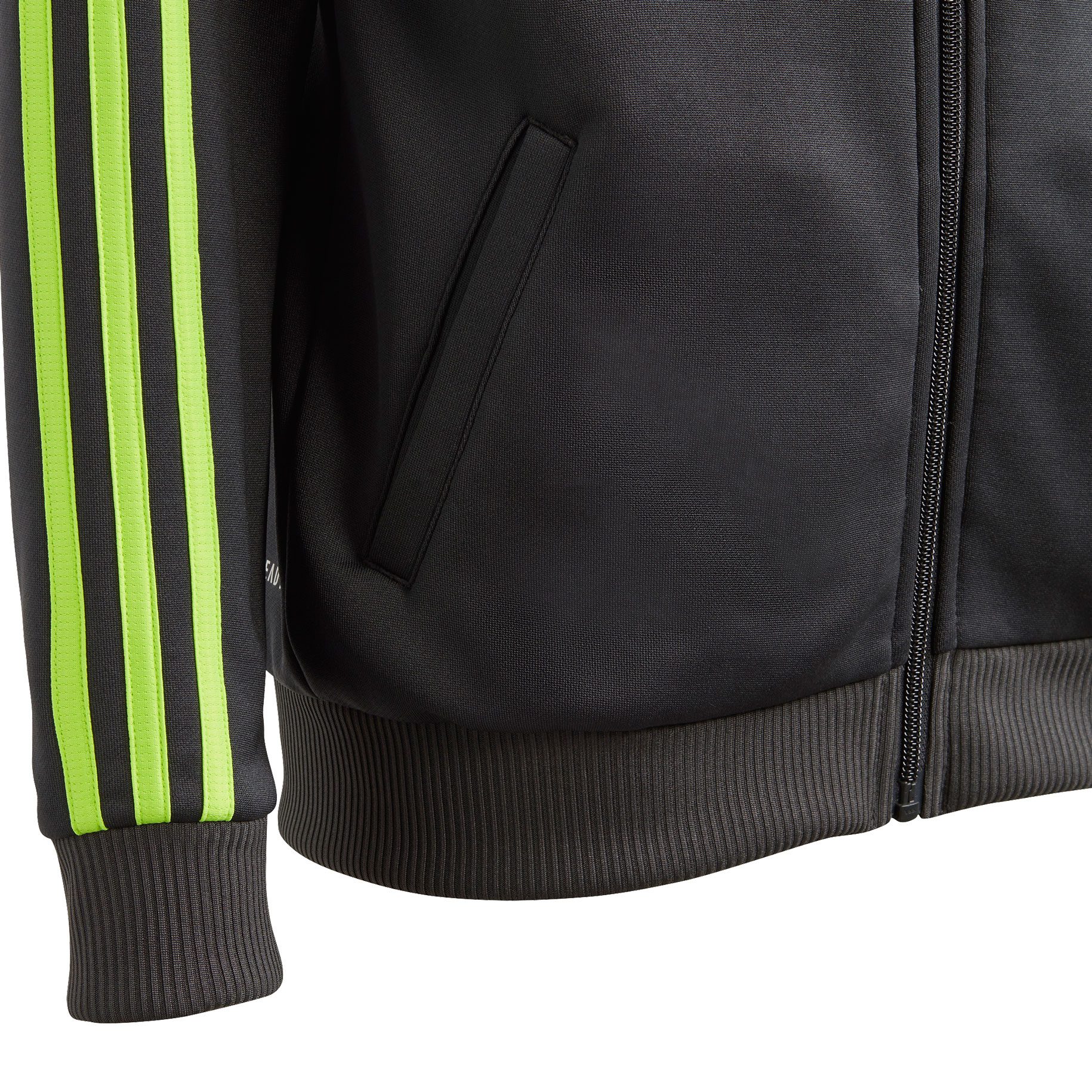 adidas Train Essentials Aeroready 3-Streifen Kapuzenjacke Jungen carbon