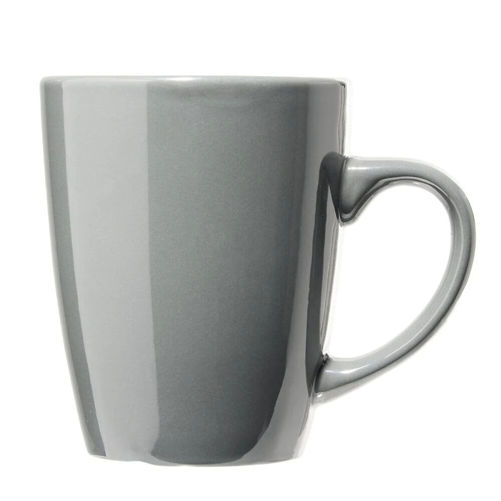Mug en faïence Madrid gris foncé 360ml Ø8,6cm