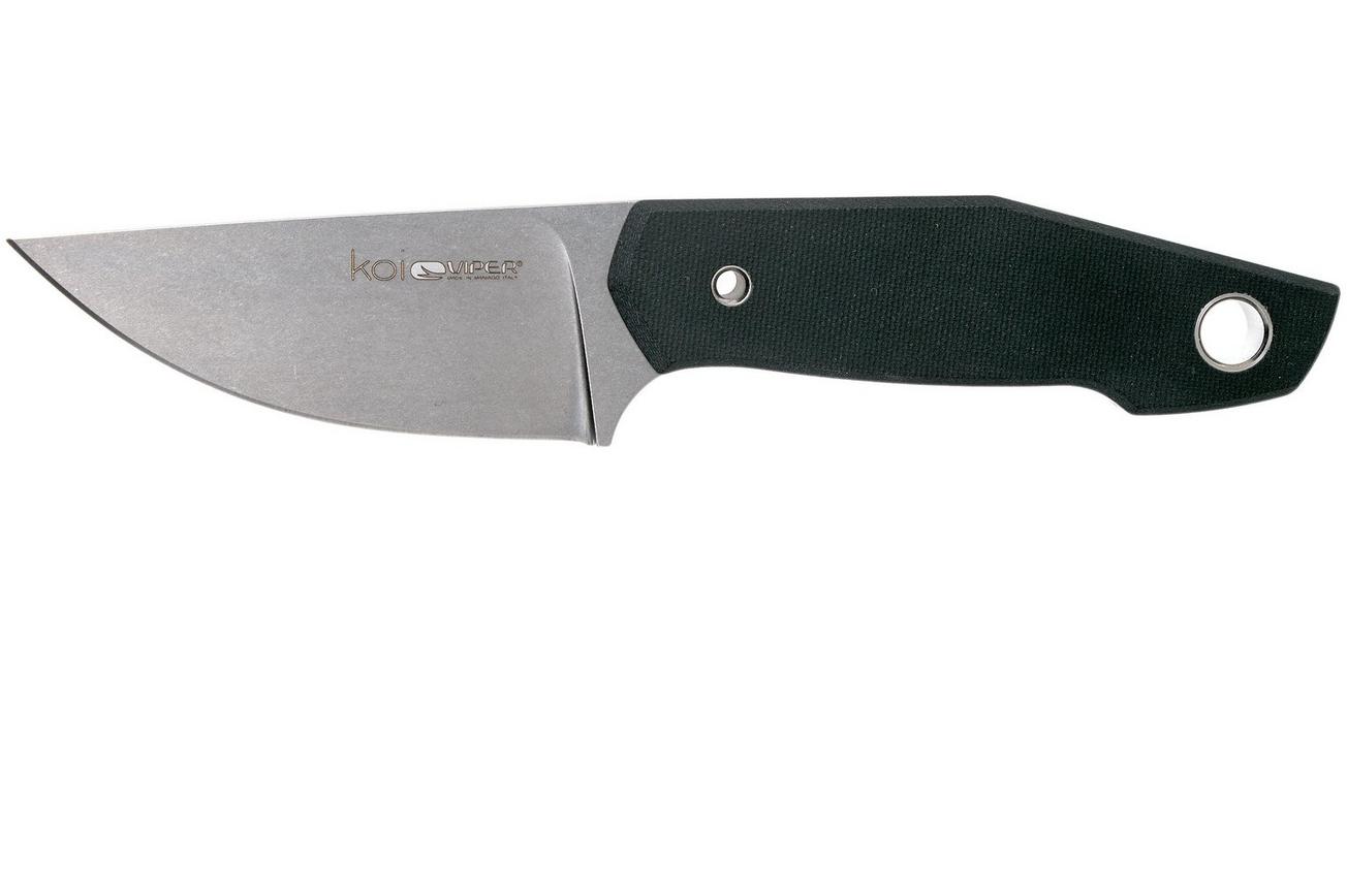 Viper Koi VT4009GB Black G10 N690 vaststaand mes, Jesper Voxnaes design