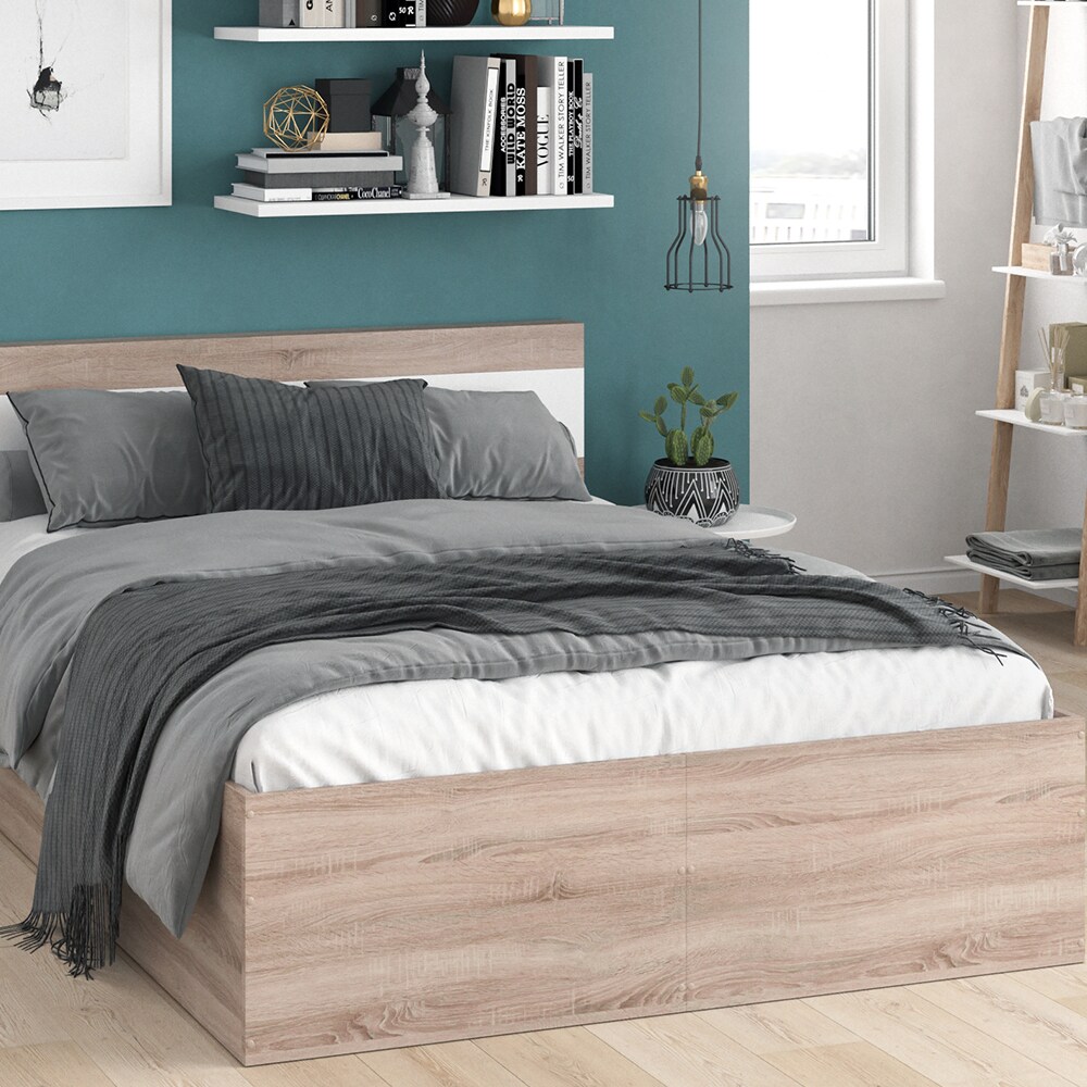 VitaliSpa Bettgestell Holzbett Doppelbett Adria 140x200cm mit Kopfteil Ehebett