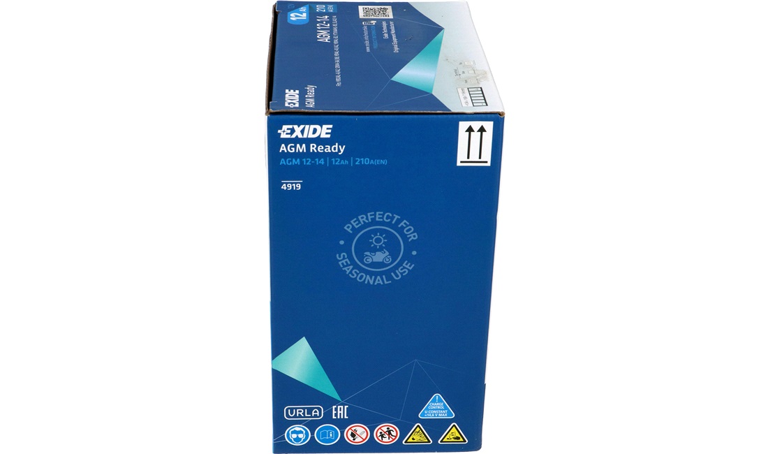 Batteri Exide 12V-12Ah AGM, F650 93-08