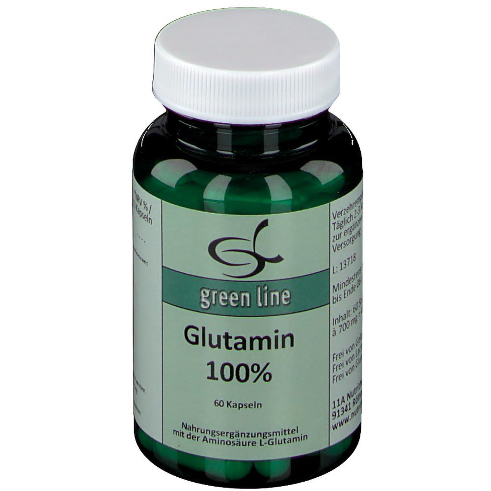 green line NUTRITHEKE Glutamin 100 %