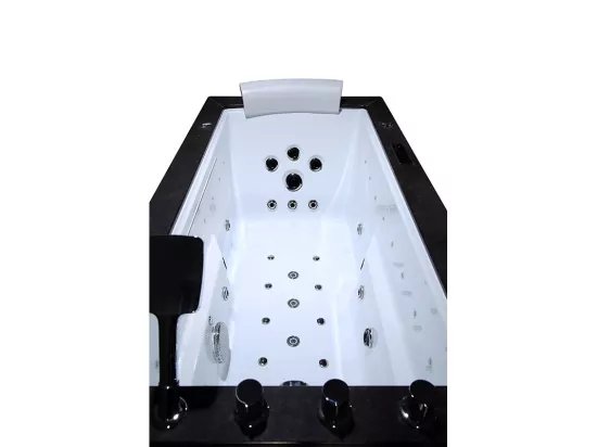 Baignoire Balnéo LORD SOLO MAX Black DROITE - 1 Place ARCHIPEL® 180X90