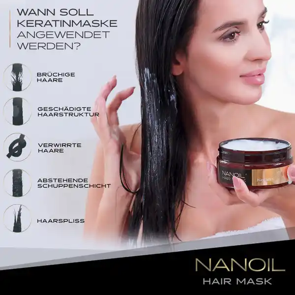 Haarmaske mit Keratin