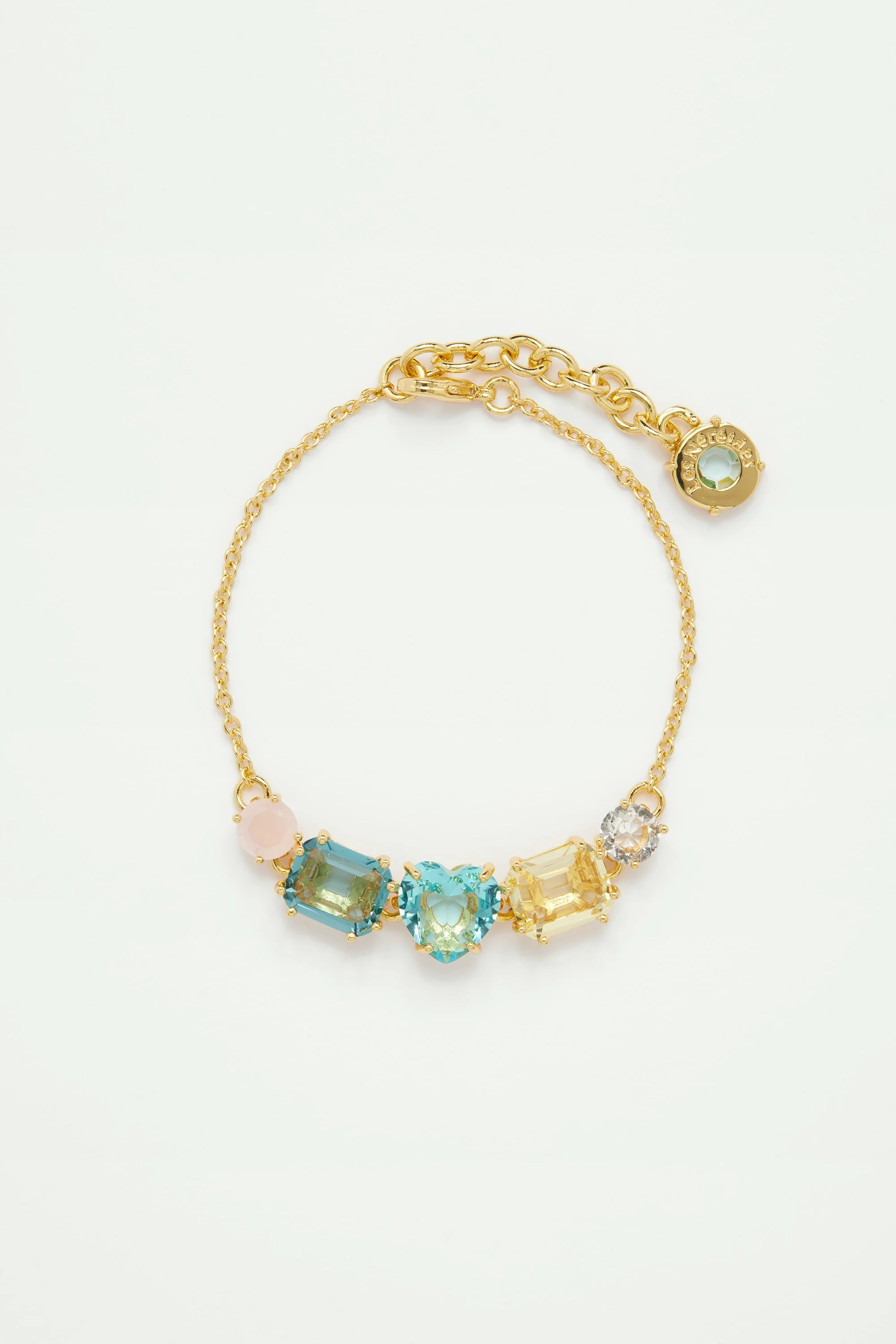 Bracelet fin pierres la diamantine acqua azzura | Bleu