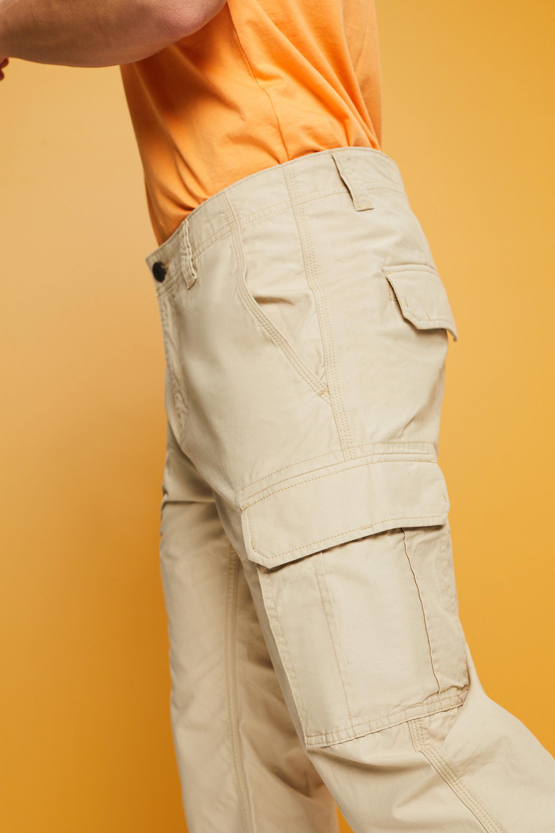 Pantalon cargo en twill de coton