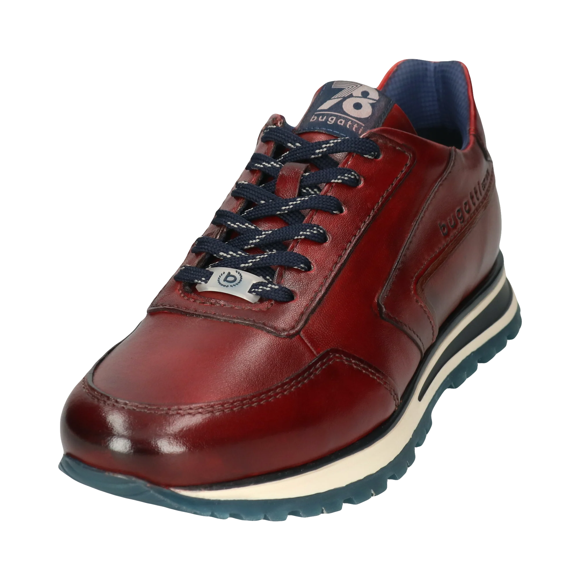 Leder Sneaker rot