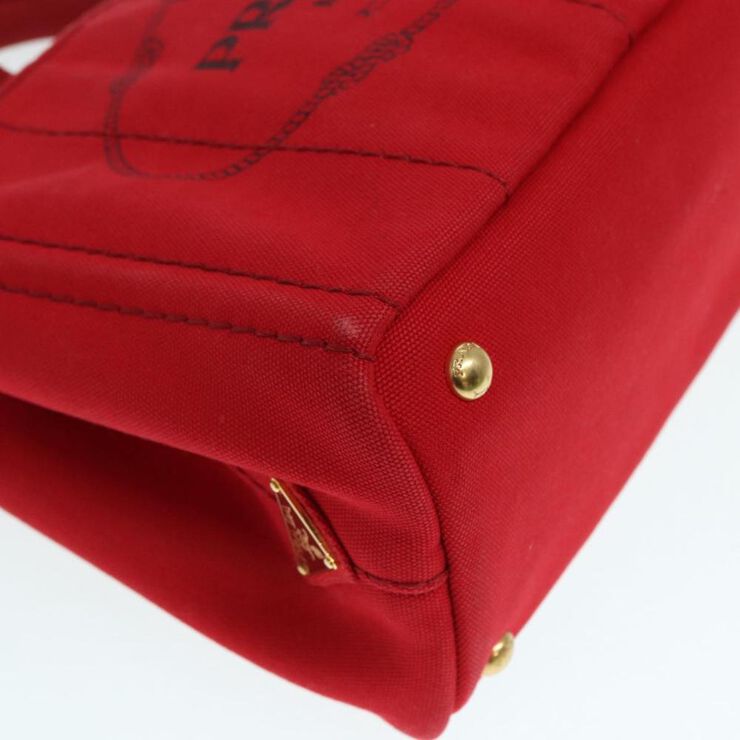 Prada Vintage Prada Canapa Tote Red