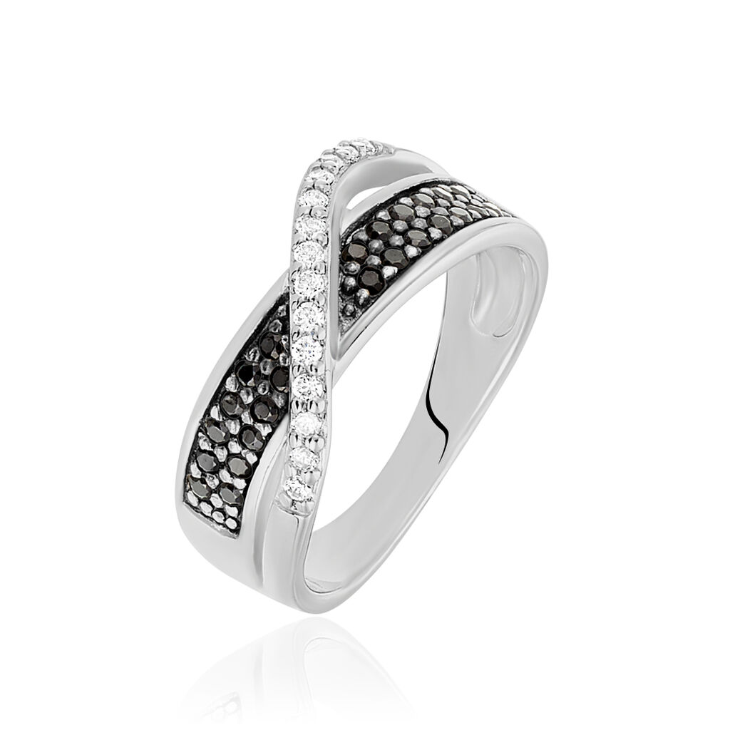 Bague Letty Argent Blanc Oxyde De Zirconium