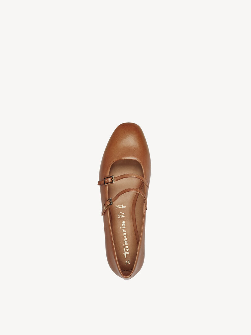 Leren Ballerina - bruin