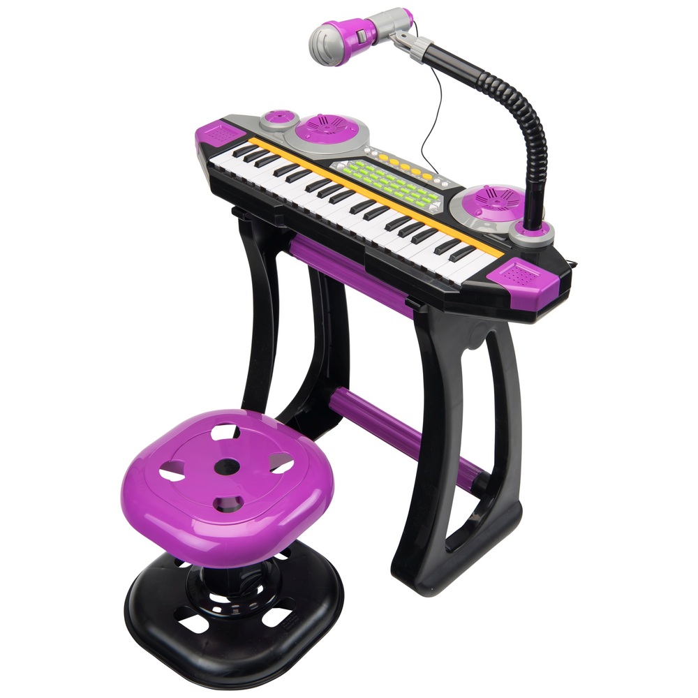 Sing-Along-Spielzeugkeyboard mit Hocker-Set