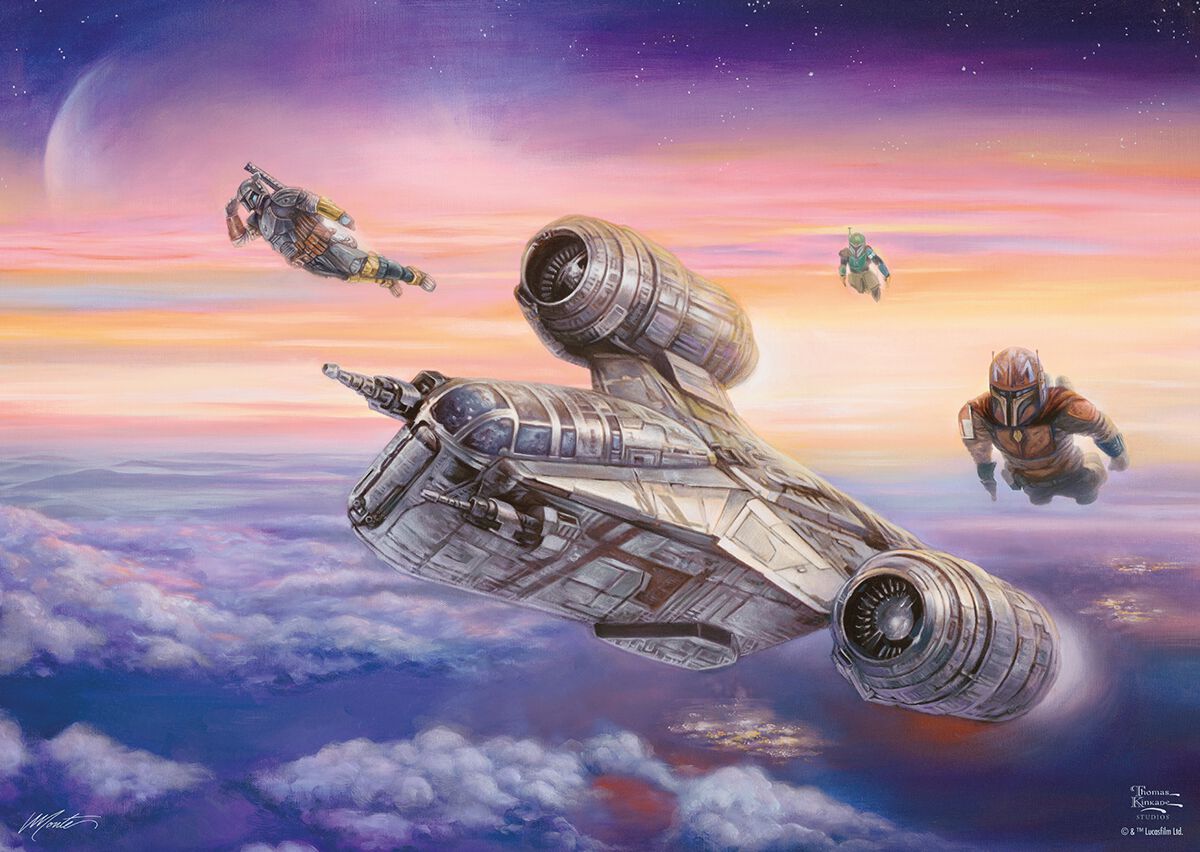 The Mandalorian - Thomas Kinkade Studios - The escort | Star Wars Puzzle