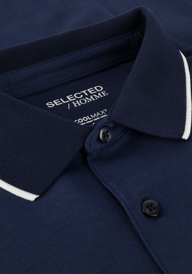 SELECTED HOMME donkerblauwe selected homme polo slhleroy coolmax ss polo b