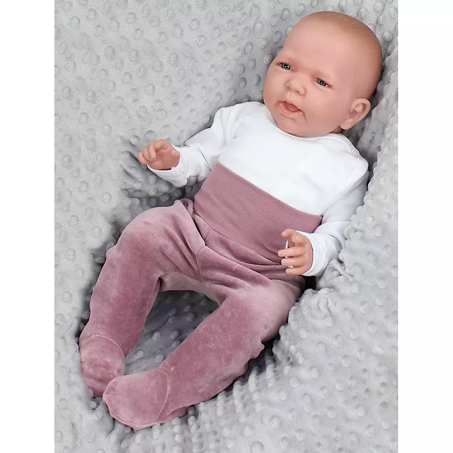 TupTam Mädchen Nicki Baby-Hose mit Fuß 3er Pack beigerosa