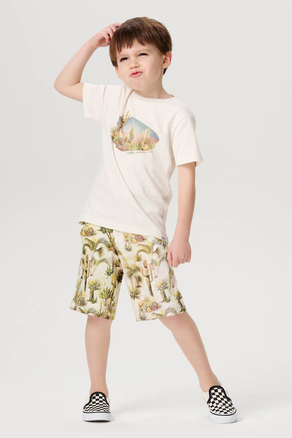Noppies T-shirt Darby met printopdruk wit