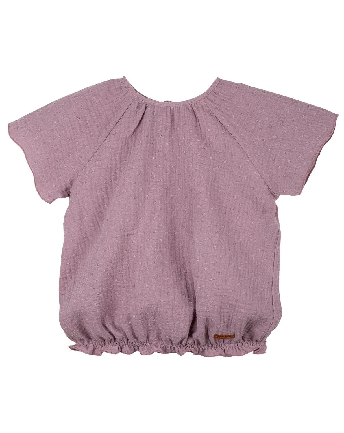 Mull-Bluse SOMMER in dark lavender