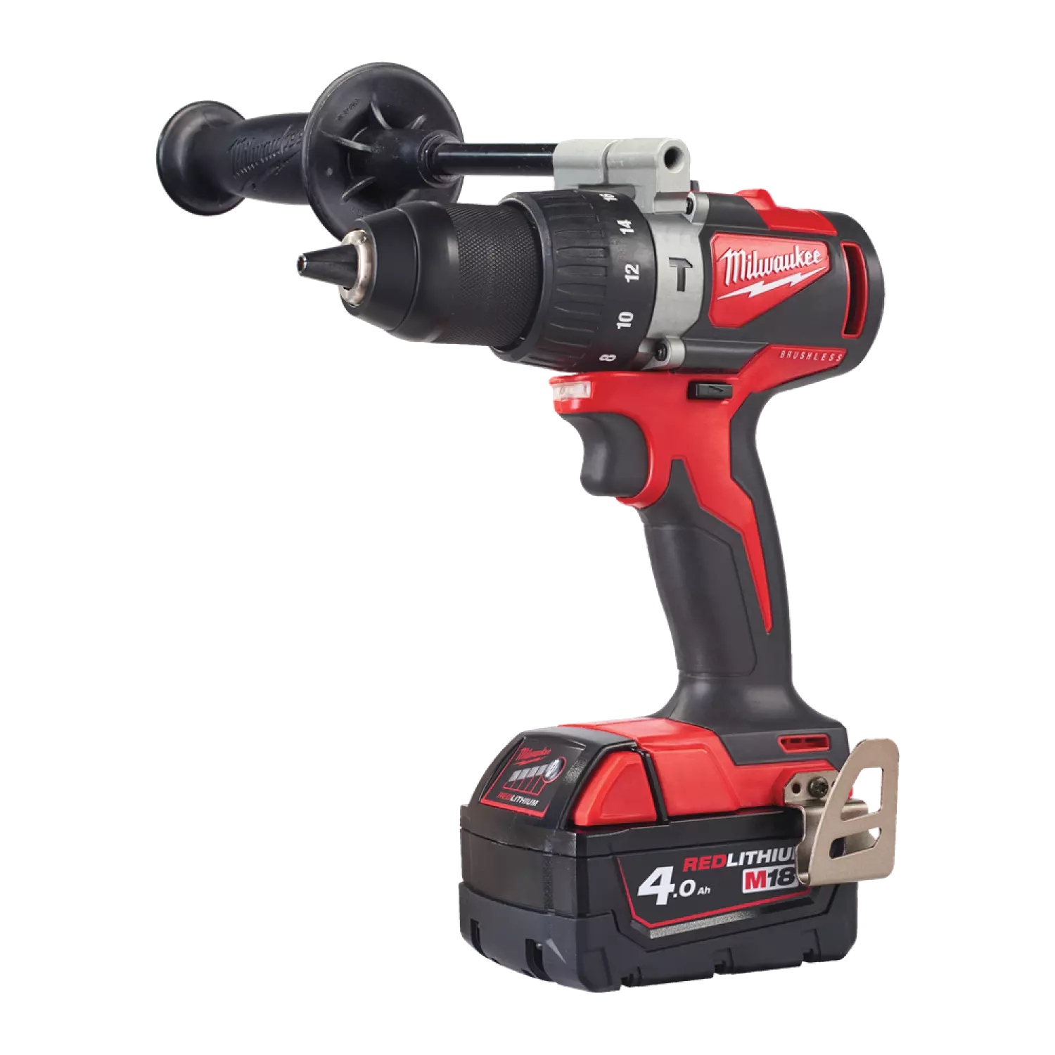 Milwaukee M18 BLPD2-402X 18V Li-Ion accu klopboor- /schroefmachine set (2x 4,0Ah accu) in HD box - koolborstelloos - 82Nm