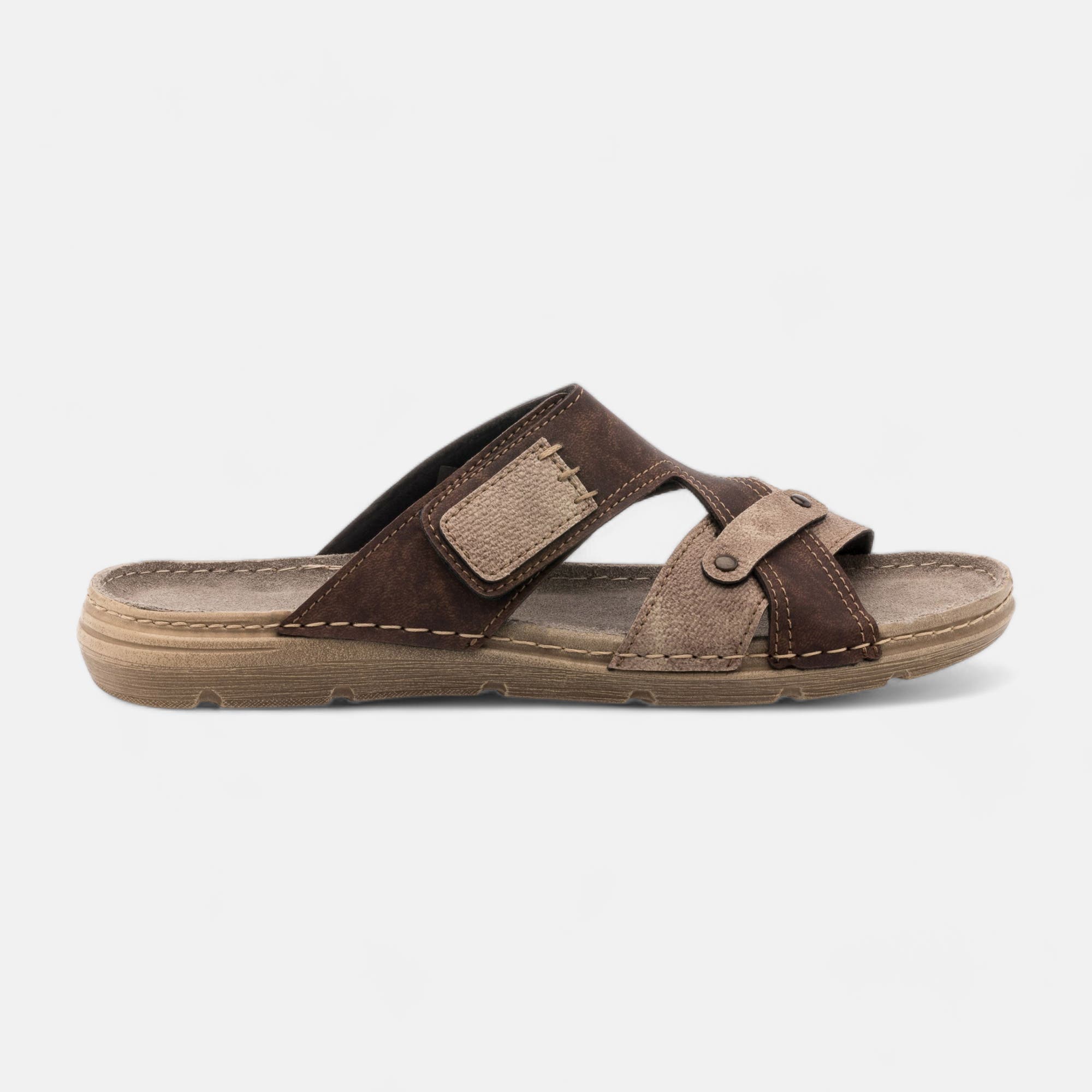Nu-pieds Homme marron