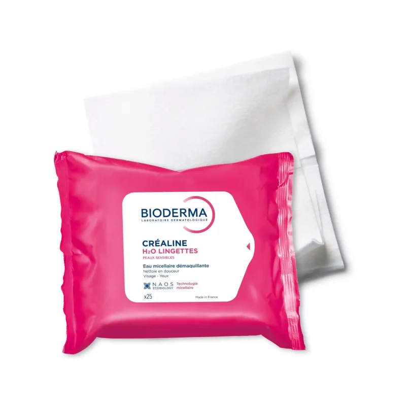 Créaline H2O lingettes - 25 Lingettes