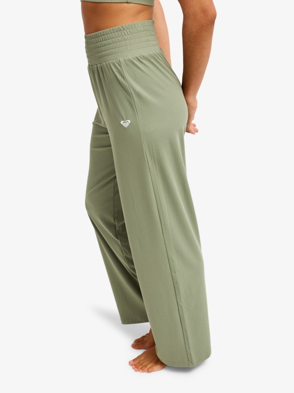 Rise & Vibe Pantalon de sport Vert Femme