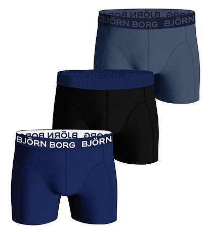 Bj?rn Borg Boxershorts - 3-pak - Sort/Bl?