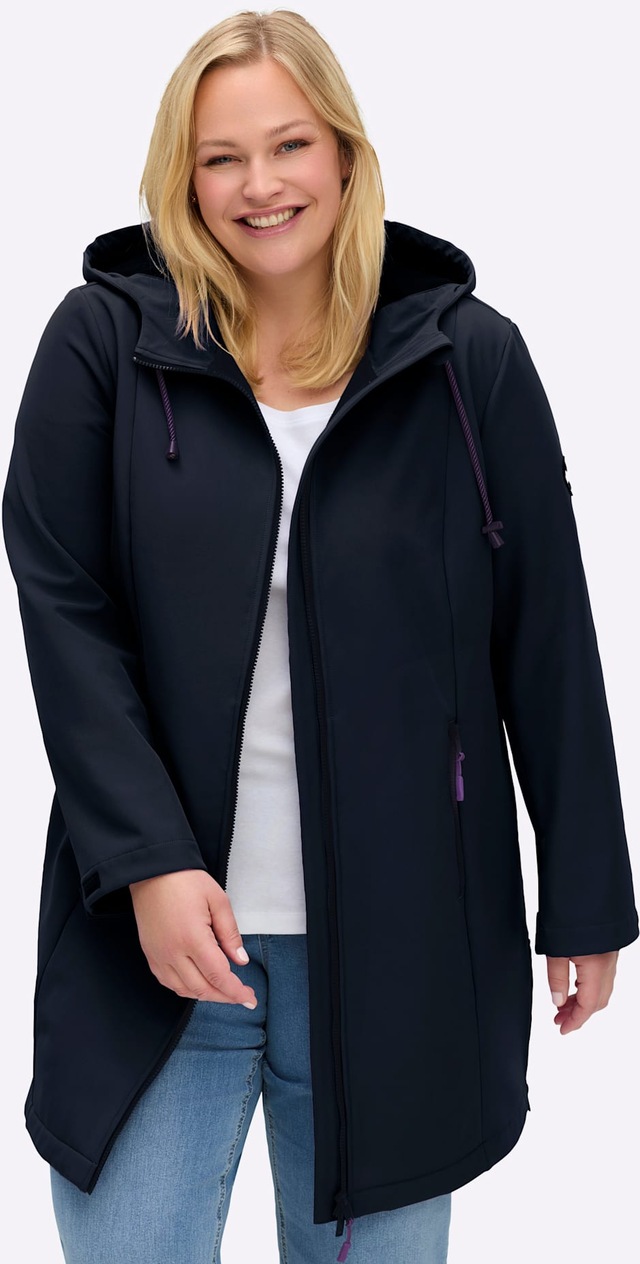 Sheego Softshelljacke mit Kapuze