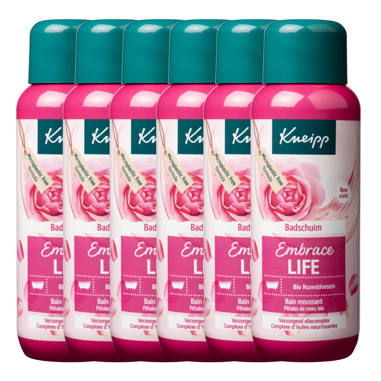 6x Kneipp Badschuim Embrace Life (400 ml)
