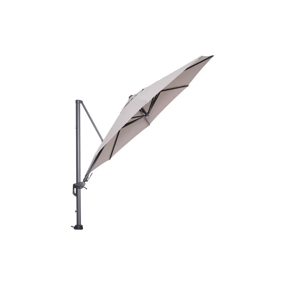 Garden Impressions Hawaii zweefparasol Ø350 cm - frame carbon black - doek zand