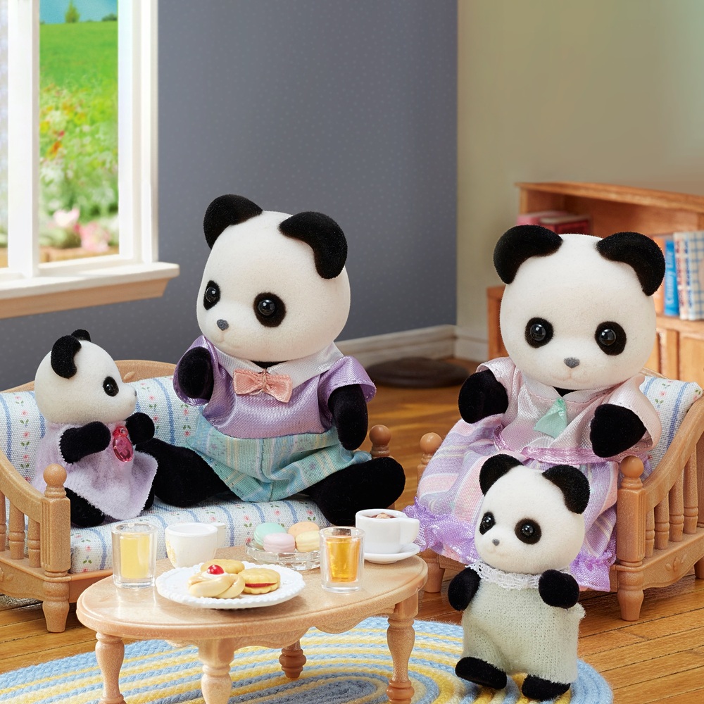 Sylvanian Families Pookie Panda Familie