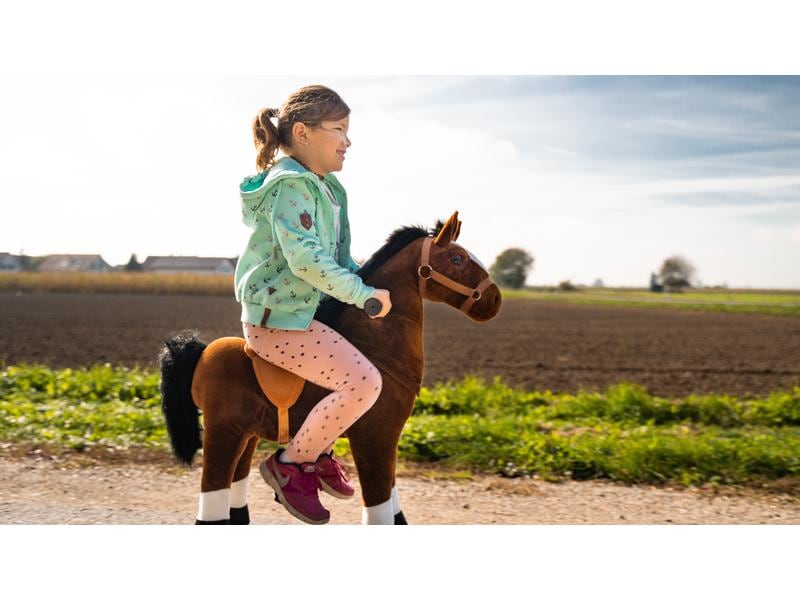 zoosy Reittier Pferd Gr. M Reitpferd mit Rollen an den Füssen