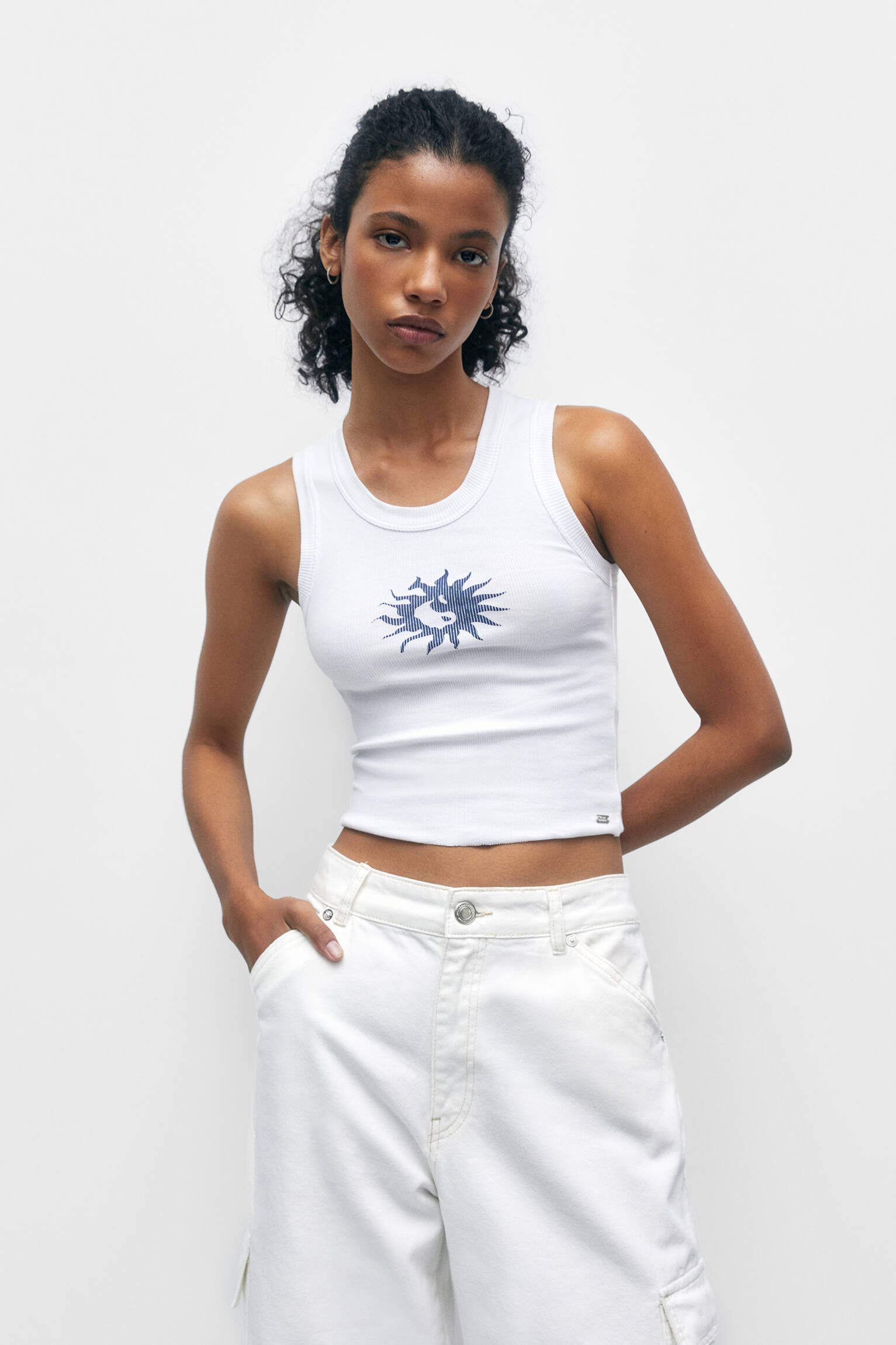 REGATA ESTAMPADA - BRANCA