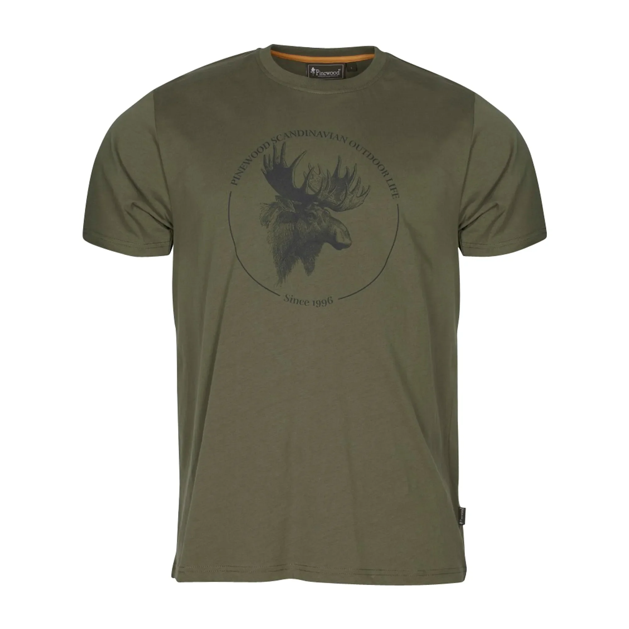 Pinewood -  Pinewood T-Shirt Moose oliv