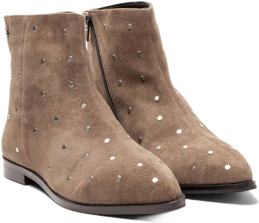 Laza i Dana Enkellaarsjes Suede Taupe