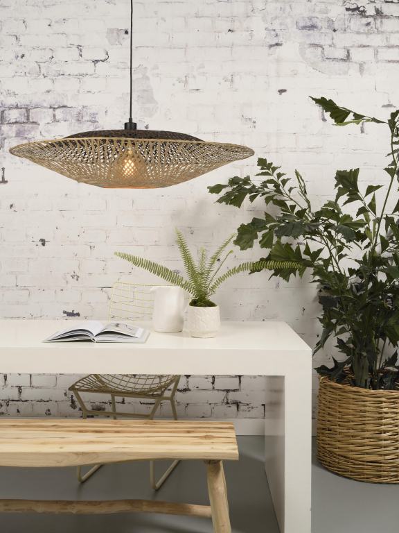 Good&Mojo Kalimantan hanglamp horizontaal large Ø87 naturel