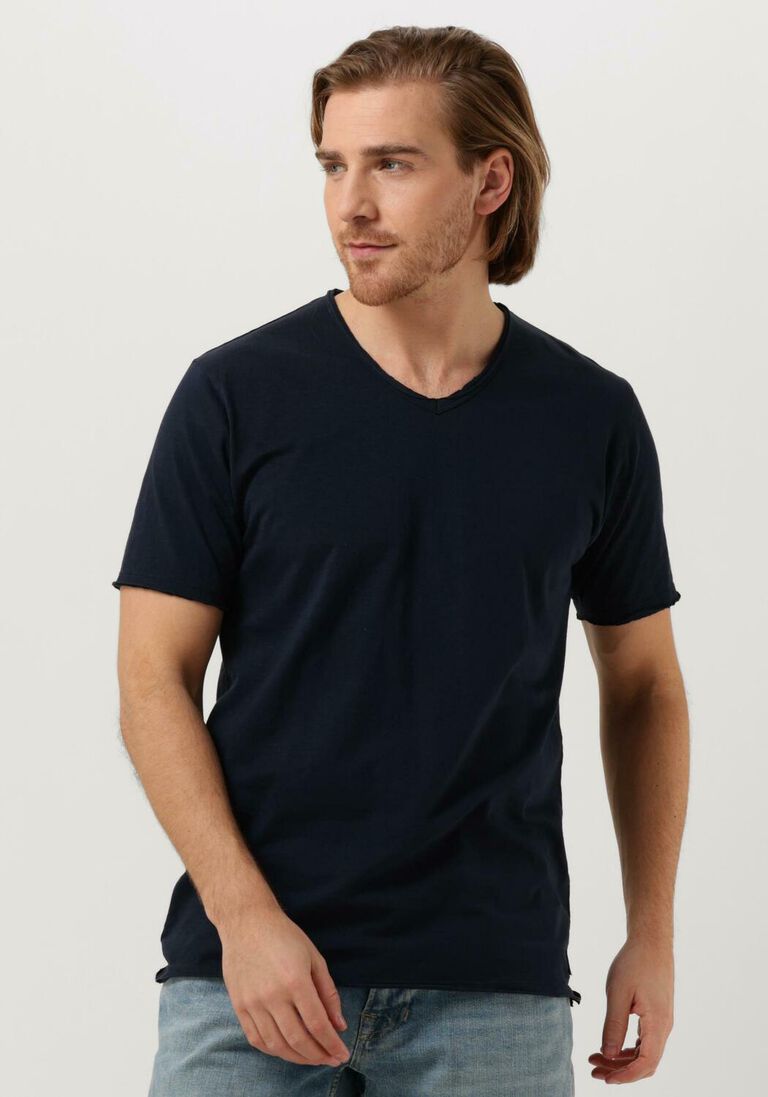 DSTREZZED donkerblauwe dstrezzed t-shirt steward slub jersey