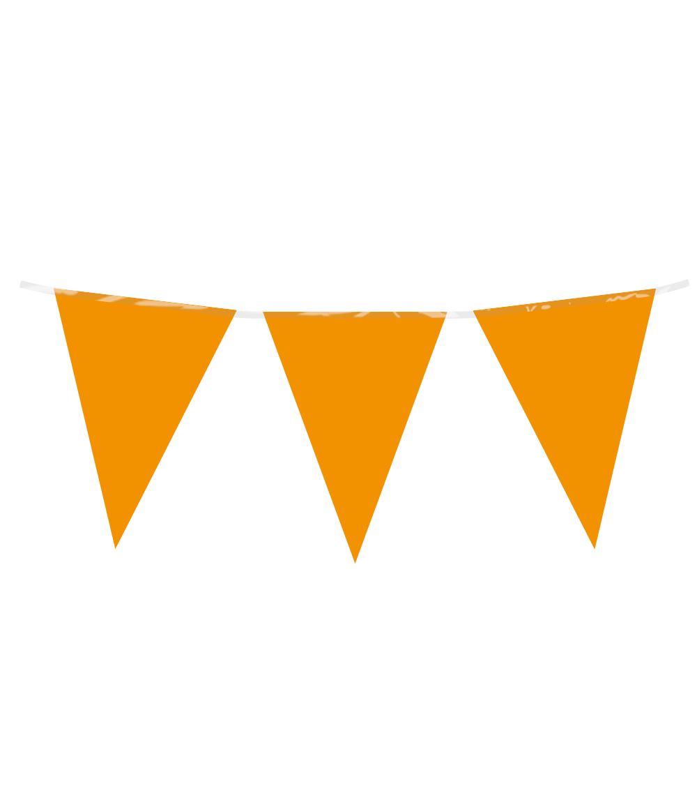 Oranje Slinger Plastic 10m
