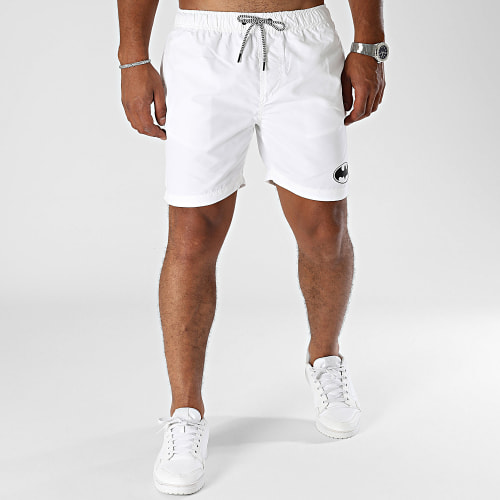 Short De Bain Logo Blanc
