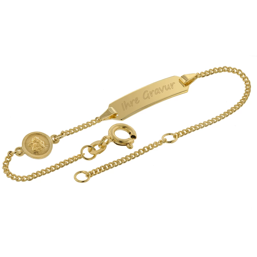 trendor Gravur-Armband für Kinder Gold 333 (8 Karat) 1412 cm gold
