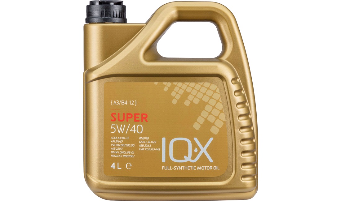 IQ-X SUPER 5W/40 motorolie 4 liter
