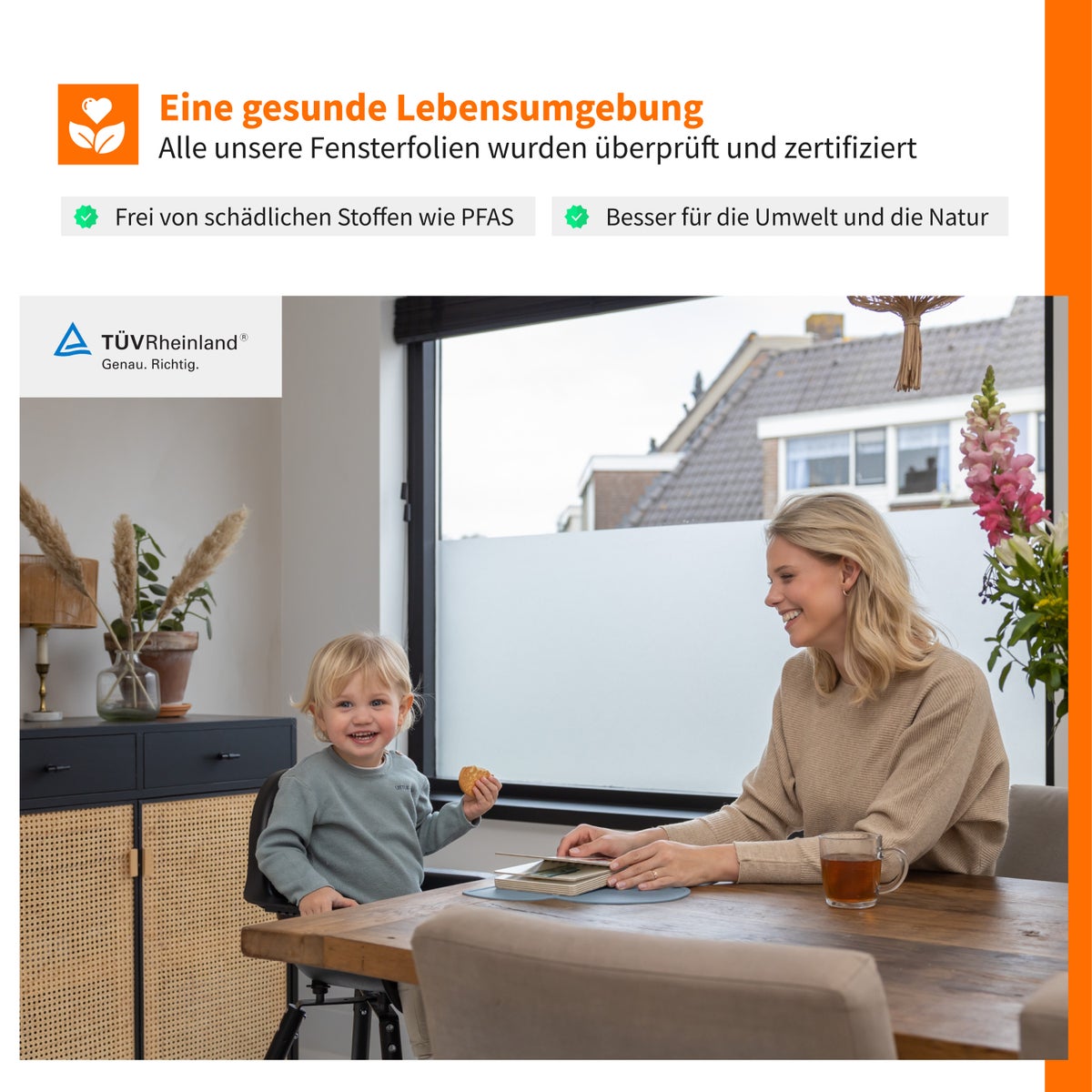 Simple Fix Raamfolie 90 x 300 cm - Privacy Raamfolie, Isolatiefolie - Ondoorzichtige Zelfklevende Raamfolie - Mat