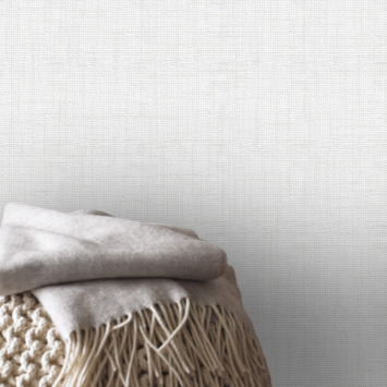 Vliesbehang Hessian uni wit 104872